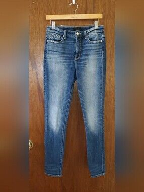 Buckle Black Jeans Ankle Skinny Sz 27
